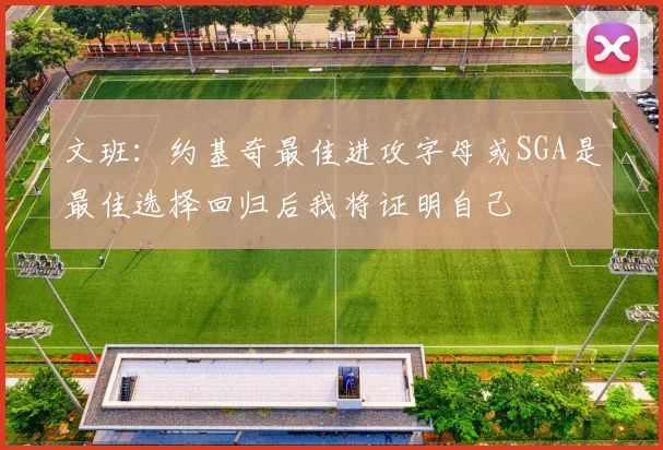 文班：约基奇最佳进攻字母或SGA是最佳选择回归后我将证明自己